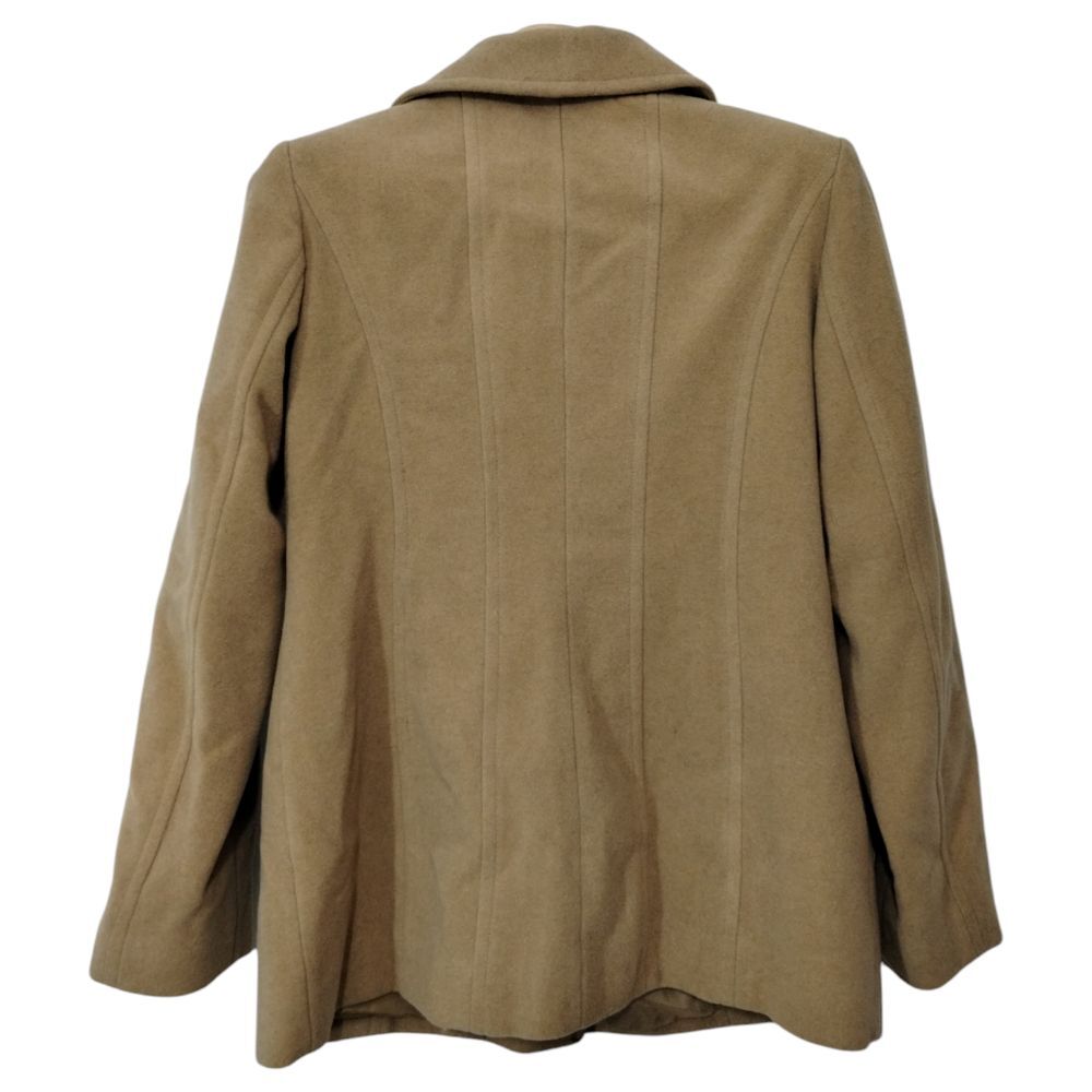 London Fog Womens M Wool Blend Lined Button-Down Pea Coat Old Money Formal - Picture 2 of 5